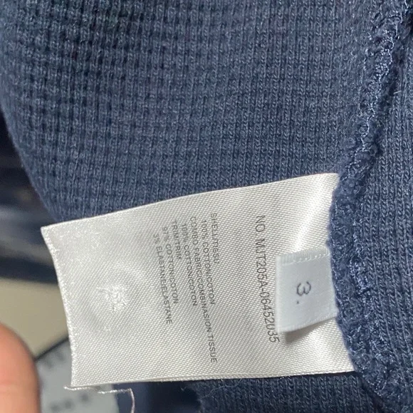 Thom Browne Dark Blue Hoodie with White Stripes - Picture 8 of 8